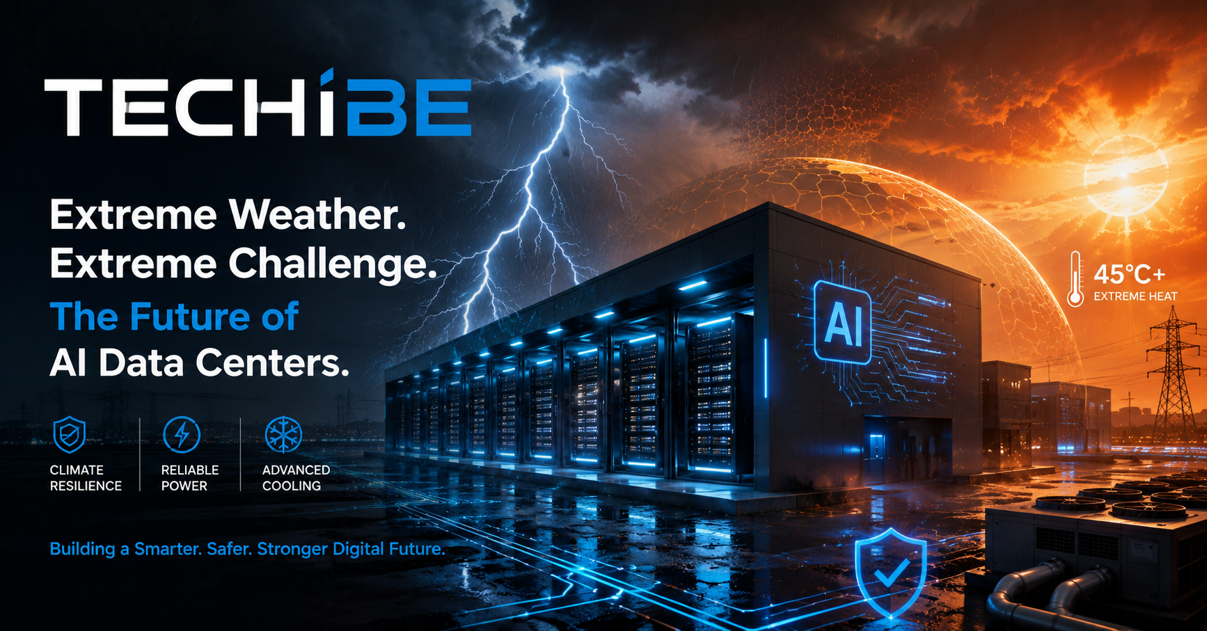 Extreme weather threatens next-generation AI data centers and enterprise cloud infrastructure.