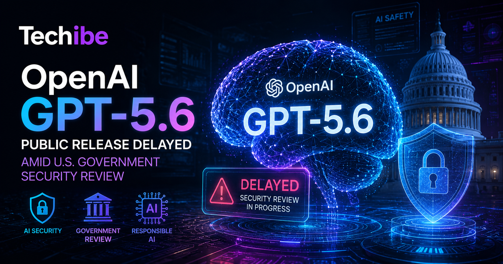 OpenAI GPT-5.6 public release delayed amid U.S. government security review.