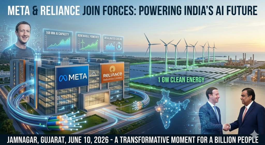 Meta Reliance AI Data Center India 2026 Zuckerberg Picks Jamnagar for First India Facility