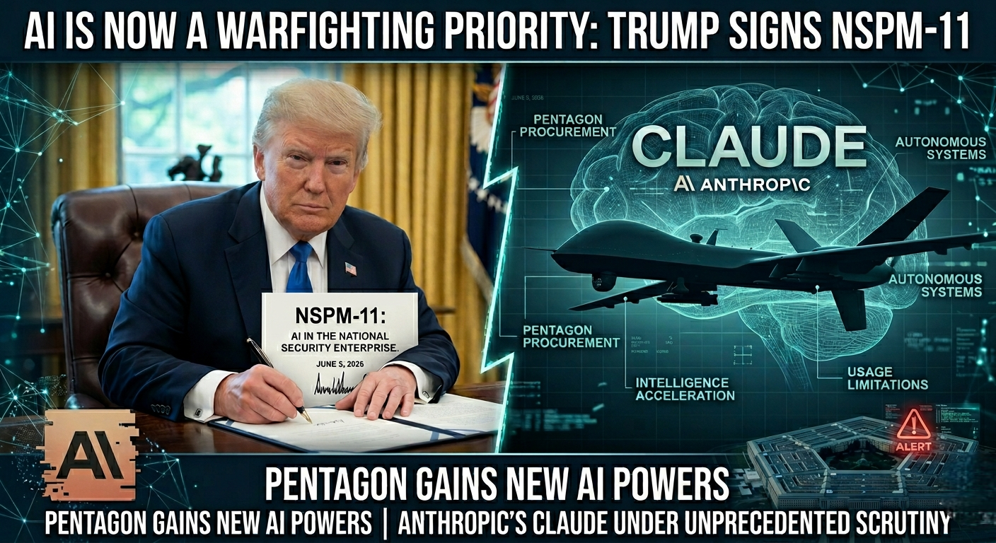 US AI National Security 2026 Trump Signs NSPM-11 Reshaping Military AI