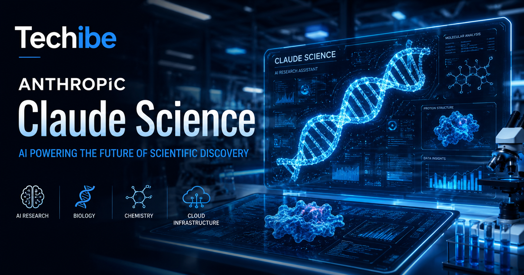 Anthropic Claude Science AI platform helping researchers accelerate scientific discovery through artificial intelligence.
